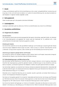 Verhaltenskodex der Rudolf Rafflenbeul Stahlwarenfabrik GmbH & Co. KG